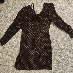 Body con one shoulder long sleeve dress